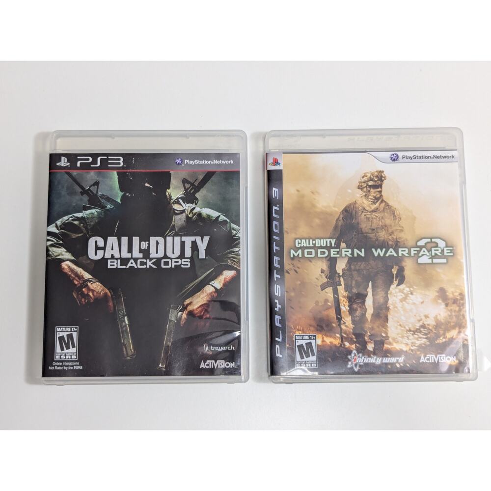 PS3 Call of Duty Black Ops and Modern Warfare 2 - Set of 2